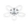 Ceiling light ESCADA, 10283/5LED. 1x120W, LED, 9360LM, 3000/4000/6500K, 600x600x100 mm, chromium color