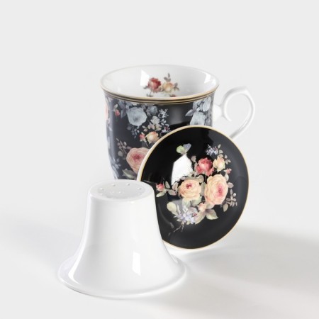 Ceramic mug with sieve "Cobalt", 300 ml-2