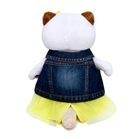 Soft toy "Lee-Lee in jeans vest and yellow dress", 27 cm-6
