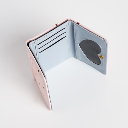 Baby wallet on the button, pink color-3