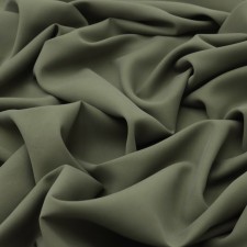 Payer fabric Safari smoothly reduced, width 150 cm, khaki color