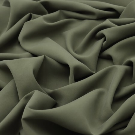 Payer fabric Safari smoothly reduced, width 150 cm, khaki color