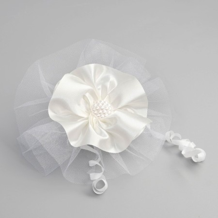 Bows for pens "chamomile", ivory, 4 pcs-4