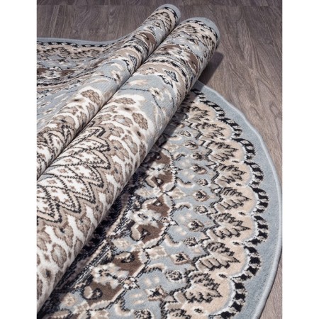 Oval Merinos Sierra carpet, size 200x300 cm, color Blue-Brown 2-2