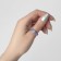 Ring set 2 pieces of acrylic "Duos", color gray-violet, size 17-17.5