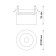 Lamp-Opot built-in LED Groda IP20 LED 25W 4000K 2200LM