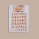 Nail stickers "Lights", yellow/orange color