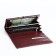 Women's wallet on a magnet, burgundy color