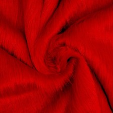Flap with a knitted -based fur, 50 × 50 cm, raspberry color