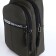 Male sling bag from textiles, headphones, green color