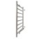 The electric heated towel “Sanprise” Aurora P8, 500x800 mm, left, chrome