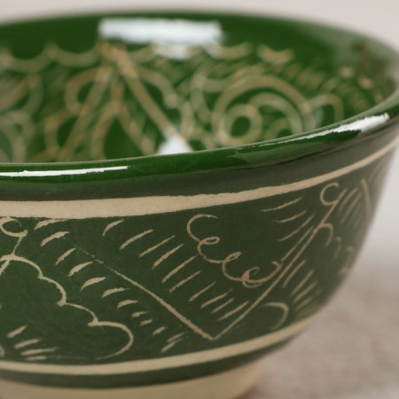 PIALA RISTANA CIRMICA, Green, 8.5 cm, small cognac,-2