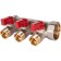 Collector Stout SMB 6210 011203, 1/2 ", 3 exits, with ball valves 1", red handles