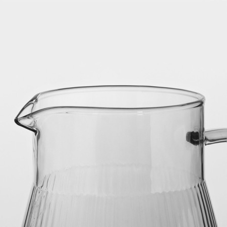 Set of glass drinking, 7 items: jug 1650 ml, 6 glasses 240 ml, color gray color-6