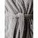 Women's robe with a hood, size 48, silver color