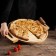 Pizza board with ADELICA handles "Italiano", 55 × 45 × 2 cm, birch, saturated with oil