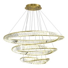 Suspension lamp ST LUCE. SL6204.301.03. Ritorto. 1x97 W, LED, 4000K, 8245 LM, 80x80x150 cm, brass color