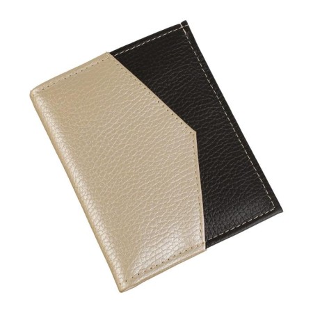 N/k wallet, button, pockets 6, d/coins 1, departments 3, metallic/brown. Fleet