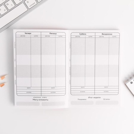 Smart notebook CashBook A6, 68 sheets "Cat Prosperogolik"-6