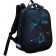 School backpack 38 x 30 x 16 cm, ergonomic back, stavia "black cat", black