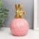 Coramics Coramics "Golden Bunnies" Pink 13x7.5x7.5 cm