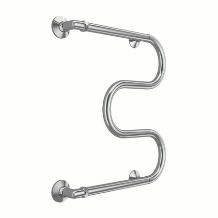 Terminus water heated towel rail M-shaped, 500x400 mm, side connection, chromium-1
