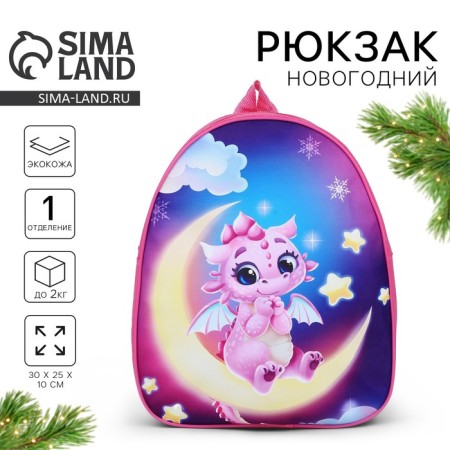 Baby backpack "Dragon on the Moon", 30*25 cm
