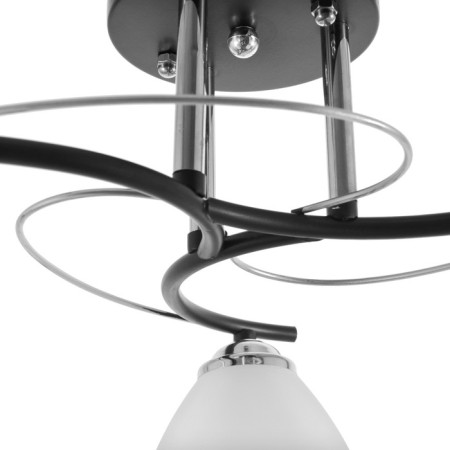 Chandelier 2026/3 E27 60W black+chrome 45x45x25 cm Bayerlux-3