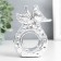 Souvenir Ceramics "Bird on a pear" silver 6.8x3.7x10.3 cm