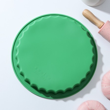 Baking shape of the share "Circle. Bend ", silicone, d = 22.5 cm, color mix-1