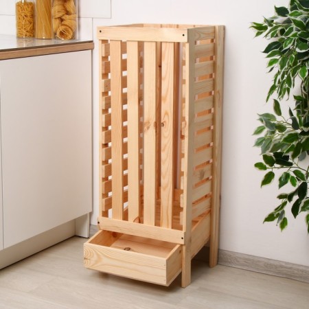 Box for vegetables, 30 × 40 × 100 cm, wooden, Greengo-4