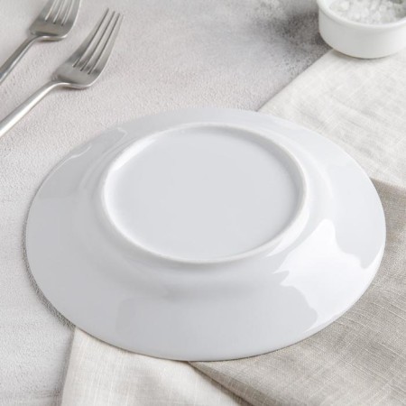 Porcelain plate "Dragonfly", d = 20 mm, white-2
