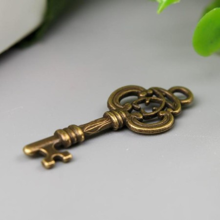 Suspension "Key" aged bronze 1x2.5 cm-1