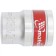 End-end head Matrix 13121, 6 granular, chrome, 1/2 ", 21 mm