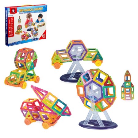 Magnetic designer "Mini Magic Magnet", 86 parts