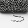 Thread for weaving, twisted, d = 2 mm, 100 m, black and white color