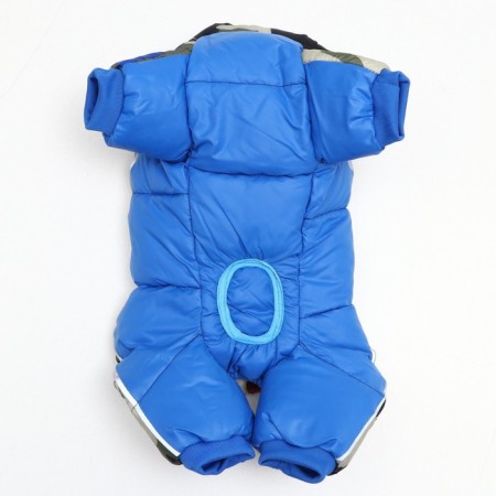 The overalls printed with the lock on the back, size 8 (DS 23 cm, OG 30, Osh 22 cm), blue-6