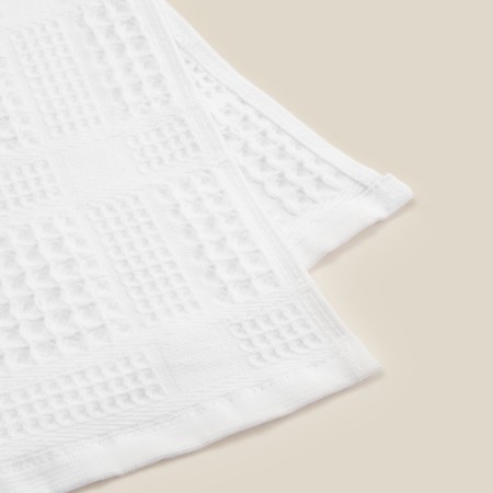 Waffle towel SL Home: Chess "Blanc de Blanc" 100x180 cm, 100% cotton, 350 g/m2-6