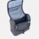 Cosmetic bag, 2 parts on zippers, gray color