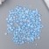 Decor for creativity plastic "Half of beads. Pale blue mother of pearl" d = 3-10mm, set 10g