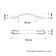 Tundra handle Light, m/o 96 mm, white, with a golden insert