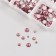 Decor for creativity Glass "Rhinestones. Dark pink" d = 2-4.8 mm nr 1188 pcs 6x8x1.5 cm