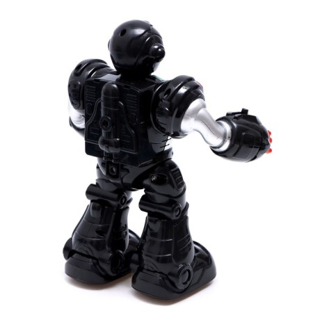 Superbot robot, light and sound effects, works from batteries, green color-3