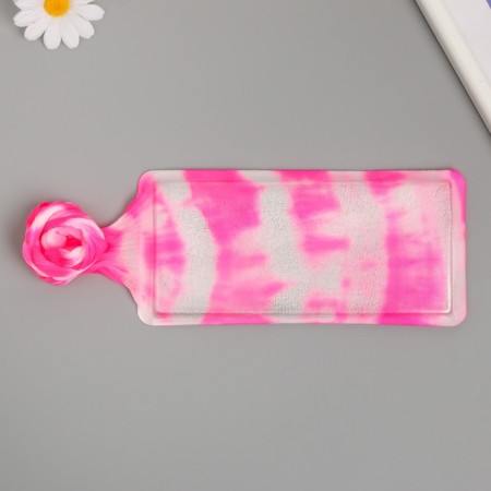 Kapron for flowers two-tone "white-pink" 50 cm-2