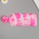 Kapron for flowers two-tone "white-pink" 50 cm