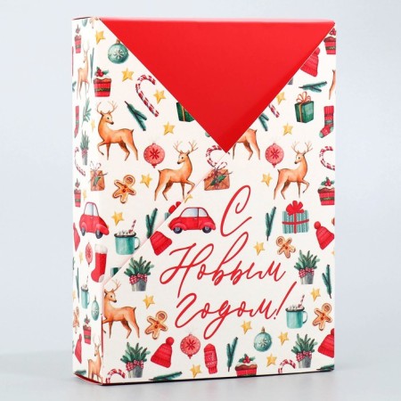 Folding box "Happy New Year!", 21x 15 x 5 cm, New Year-1