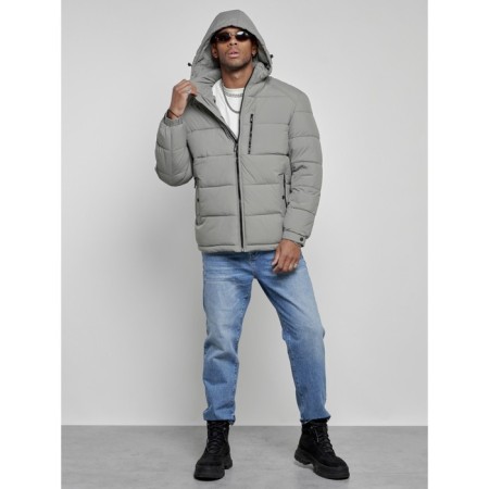 Sports male Winter, size 58, gray color-5