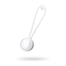 Vaginal balls L’Eroina byfa lily, silicone, white color, d = 3.1 cm, 35 g