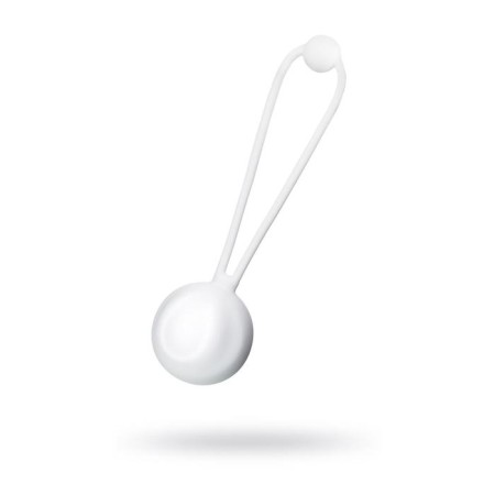 Vaginal balls L’Eroina byfa lily, silicone, white color, d = 3.1 cm, 35 g