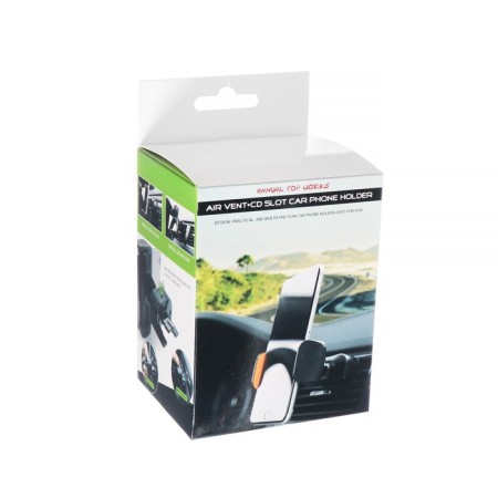 Phone holder in the CD player slot, magnetic, rotary-4